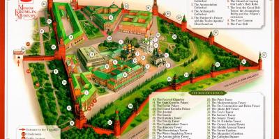 Kremlin Moskovan kartta