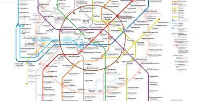 Metro Moskovan kartta