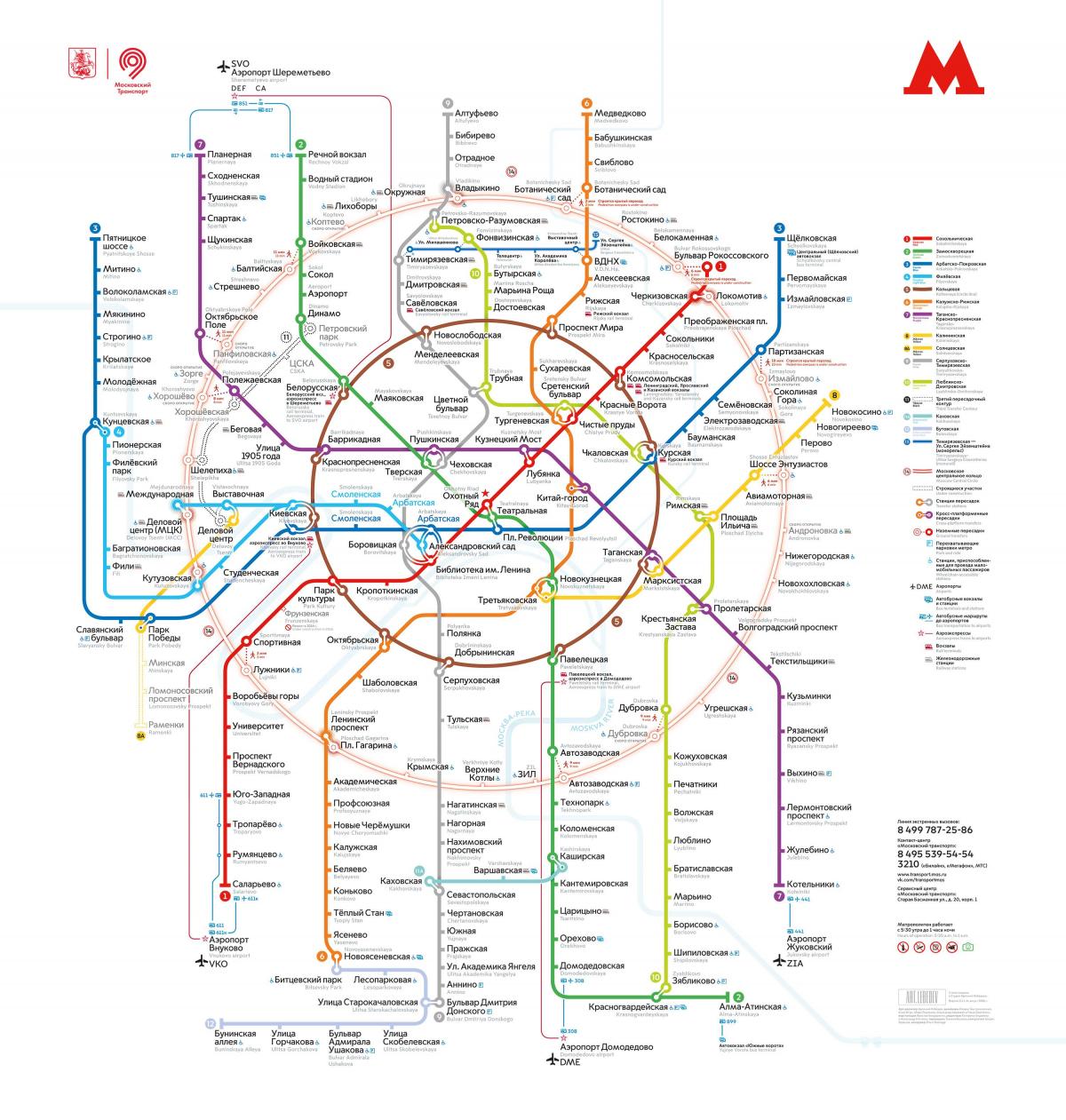 kartta Moskovan metro