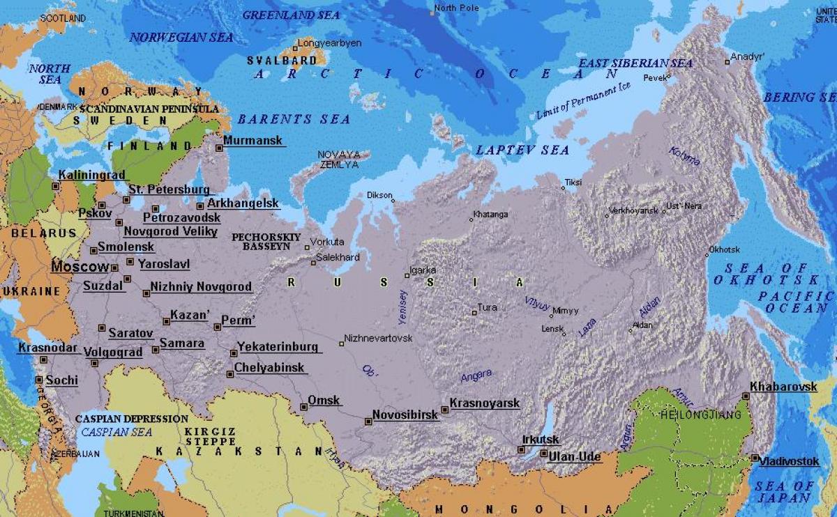 kartta Moskova Venäjä