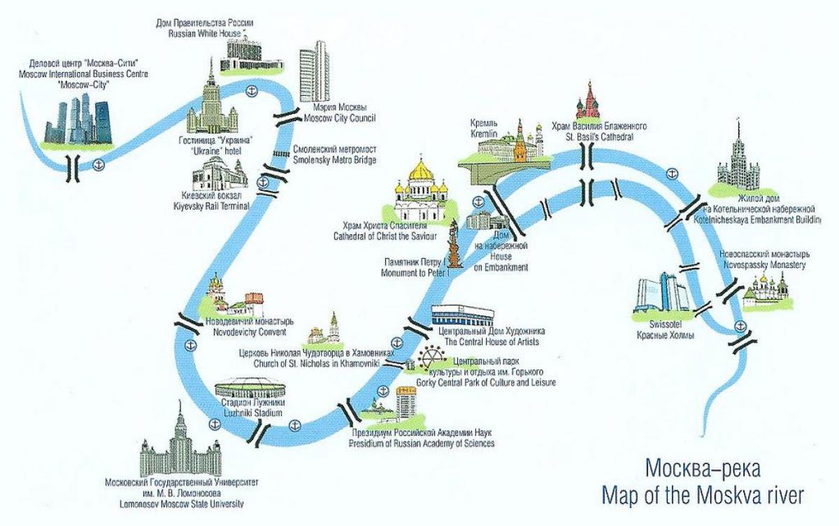 Moskva-joen kartta