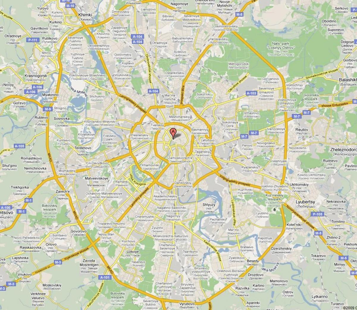 Moskva lähiö kartta