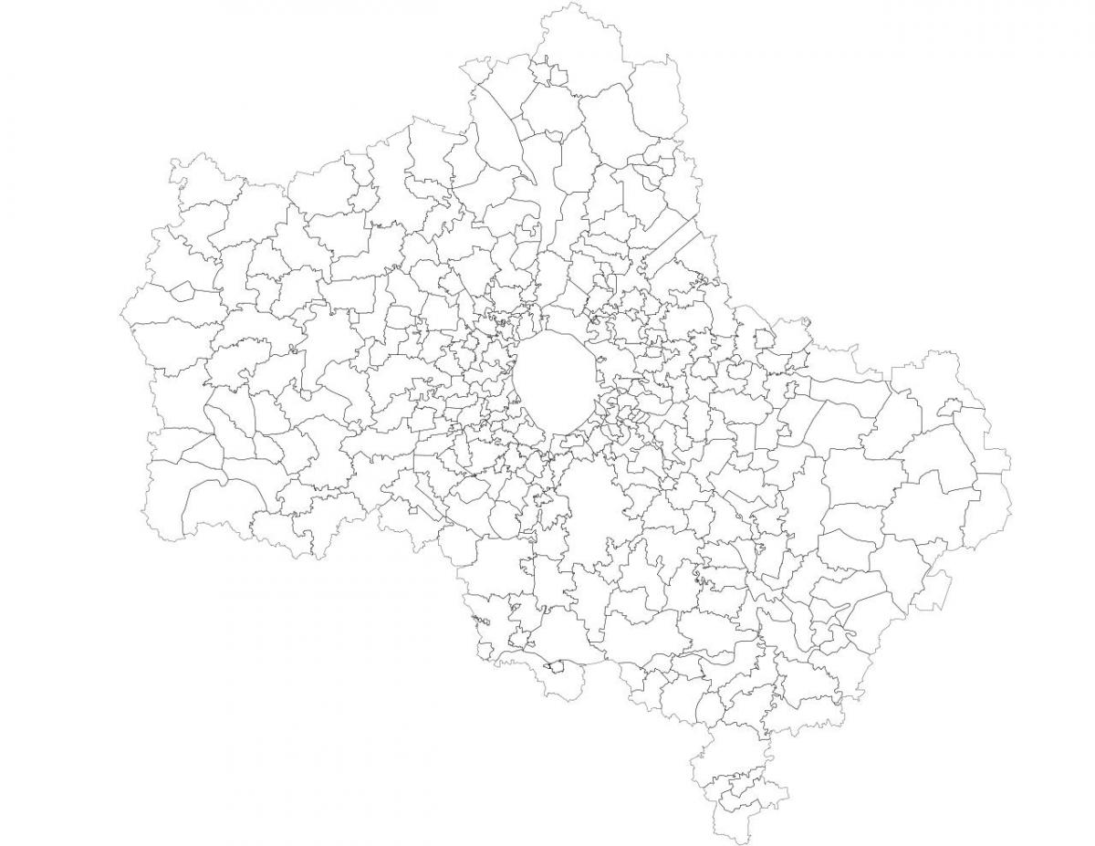 Moskva kuntien kartta