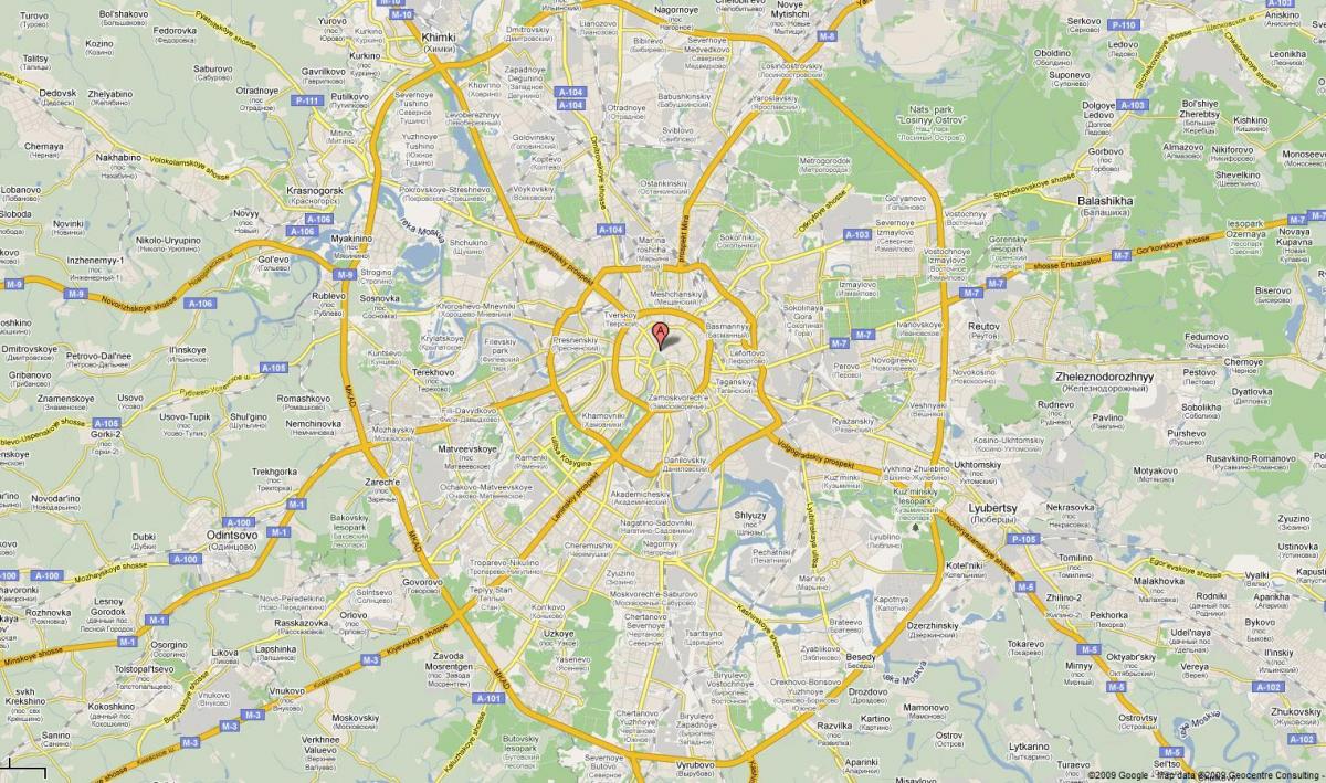 Moskva valtatie kartta