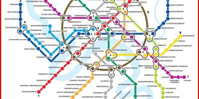 Kartta Moskovan metro