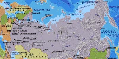 Moskova on Venäjän kartta