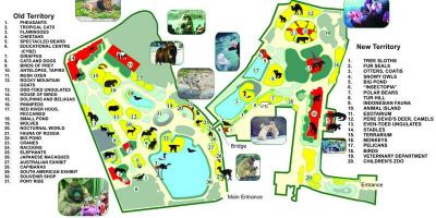 Kartta Moskovan eläintarha