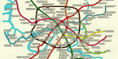 Moskovan rautatie kartta