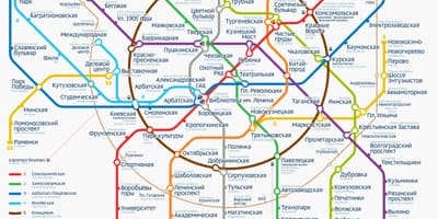 Moskovan Metro kartta