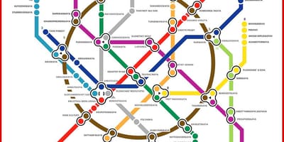 Moskovan metro kartta venäjäksi