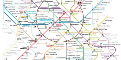 Metroasema Moskovan kartta