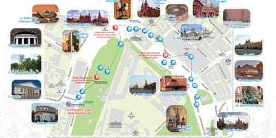 Moskovan matka kartta